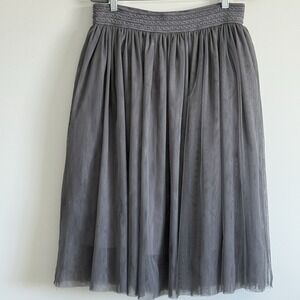 Woodland Fairy Mesh Skirt Women L Nature Whimsical Stretch Grunge